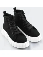 Čierne šnurovacie topánky (XA060)