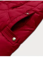 Dámska zimná bunda s odnímateľnou kapucňou LHD bordová (LHD-24577)