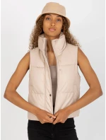 Dámska vesta NM KZ D2 3815-62.83 Light beige - FPrice Dámska vesta NM KZ D2 3815-62.83 Light beige - FPrice