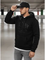 Pánska zateplená mikina s kapucňou čierna FashionStreet BX5920