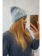 Fleecová čiapka Roksana K209 modrá