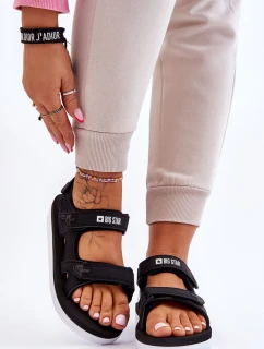 Dámske športové sandále na platforme Big Star LL274789 Black