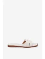 Dámské ploché pantofle s bílými pásky Marissae