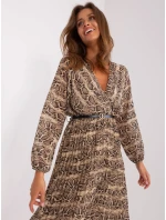 Šaty DHJ SK 10536N 5.03P čierna a béžová Šaty DHJ SK 10536N 5.03P čierna a béžová