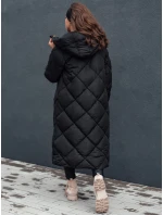 Dámska prešívaná zimná bunda s kapucňou FEMACOAT black FashionStreet TY4593