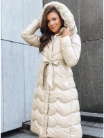 Dámsky zimný kabát SCARLET white FashionStreet TY5516 Dámsky zimný kabát SCARLET white FashionStreet TY5516