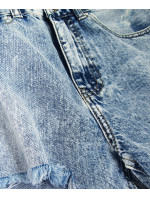Džínsové šortky s vysokým strihom (H120)