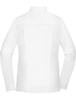 Daiber JN 1371 Popelínová blúzka slim fit s dlhým rukávom 02.1371 biela