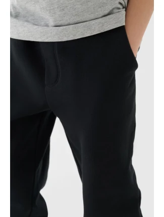 Spodnie Chłopięce Dresowe Joggery 4FJWAW24TTROM760-20S Czarne