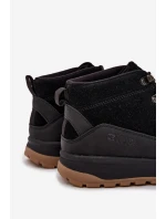 Semišové pánske turistické topánky Big Star SS174265 Black Semišové pánske turistické topánky Big Star SS174265 Black