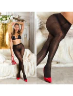 Dámske sexy pančuchy so vzorom čierne - Koucla