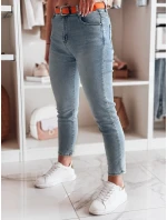 Dámske džínsové nohavice slim fit CURVITA modré FashionStreet UY2471 Dámske džínsové nohavice slim fit CURVITA modré FashionStreet UY2471
