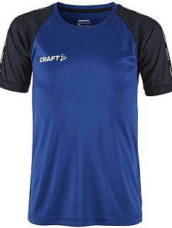 Craft Teamwear Squad Go Contrast Jersey Jr Detské kontrastné športové tričko 82.2727 club kobalt/navy