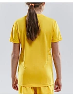 Craft Teamwear Squad Go Jersey Solid Jr Detské športové tričko s výstrihom do V 82.5582 tímová zelená Craft Teamwear Squad Go Jersey Solid Jr Detské športové tričko s výstrihom do V 82.5582 tímová zelená