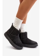 Dámske tenisky na platforme Eco Suede Black Atteria Dámske tenisky na platforme Eco Suede Black Atteria