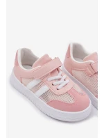 Sneakersy Dziecięce Na Rzep Różowe Sepovia