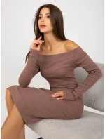 Dámske šaty EM SK 674 hnedé