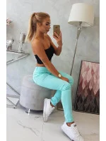 Dámske džínsové nohavice 2639 Tyrkysová - Kesi