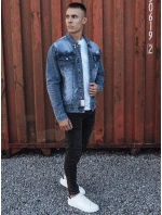 Pánska modrá džínsová bunda FashionStreet TX4853