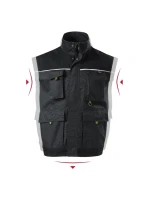 Rimeck Ranger M MLI-W5494 ebony grey pánska vesta Rimeck Ranger M MLI-W5494 ebony grey pánska vesta