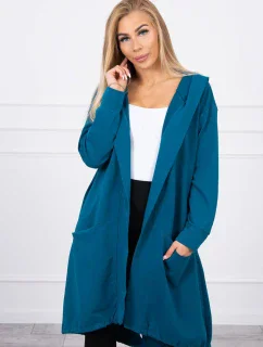 Bunda oversize s kapucňou navy