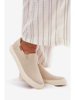 Trampki Damskie Slip-On Big Star RR274721 Beżowe