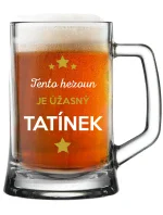 TENTO HEZOUN JE ÚŽASNÝ TATÍNEK - pivní sklenice 0,5 l