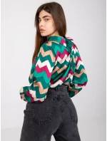 Blúzka DHJ BZ 12311.49P tmavo zelená