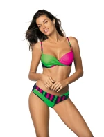 Tamara Blu Scuro-Blight Green-Rosa Šokujúce plavky M-399 (3) - Marko