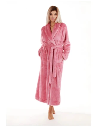 Dámsky župan LILLY extra so šálovým golierom 2120 3352 staroružový - Vestis