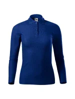 Polokošeľa Pique Polo LS kráľovská modrá