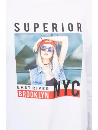 Blúzka s potlačou Superior biela Blúzka s potlačou Superior biela