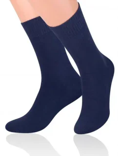 Pánske ponožky 015 Frotte dark blue - Steven