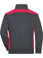 Daiber JN 868 Pracovná mikina so zipsom na 1/4 dĺžky – Farba 02.0868 carbon/red Daiber JN 868 Pracovná mikina so zipsom na 1/4 dĺžky – Farba 02.0868 carbon/red