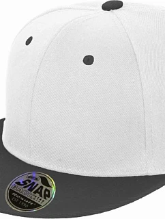 Result Headwear RC 082X 6-panelová čiapka s plochým šiltom 28.082X biela/čierna