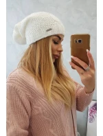 Fleecová čiapka Carolina K243 biela
