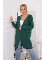 Zateplená bunda s kapucňou 69413 tmavozelená - Kesi