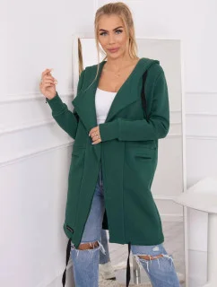 Zateplená bunda s kapucňou 69413 tmavozelená - Kesi