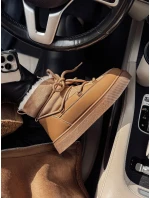 Dámske zateplené snehové topánky LUXSNUG camel FashionStreet ZY0570 Dámske zateplené snehové topánky LUXSNUG camel FashionStreet ZY0570