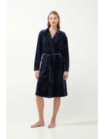 Vamp - Jednofarebný zamatový župan 21163 - Vamp