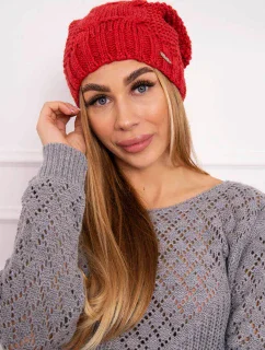 Čiapka s fleecom Justyna K253 malinová