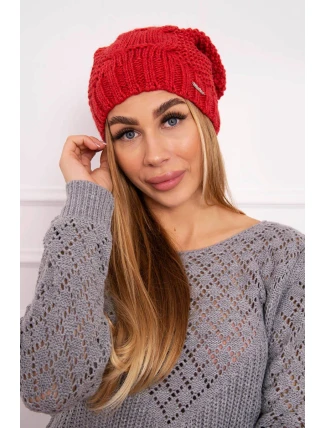 Čiapka s fleecom Justyna K253 malinová