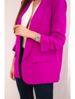 Bunda s chlopňou elegantná fialová