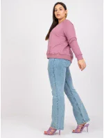 Mikina RV BL 6326.02X tmavo ružová