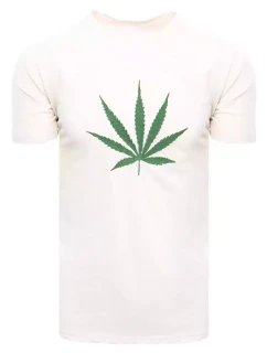 Pánske tričko FashionStreet ecru RX4948