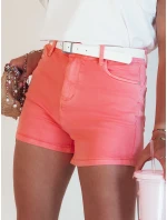 Dámske džínsové šortky GLAMWEAR pink FashionStreet SY0356