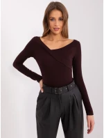Blúzka EM BZ 785.32P tmavohnedá