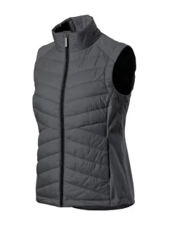 Dámska hybridná vesta Cross tmavo šedá - Malfini