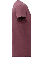 Tričko Fruit of the Loom Valueweight T 16.1036, melírovaná bordová Tričko Fruit of the Loom Valueweight T 16.1036, melírovaná bordová