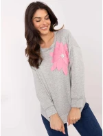 Mikina MI BL M6098.05P sivá